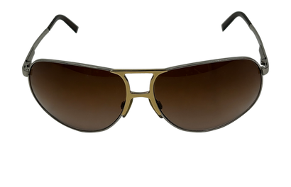 Dolce Gabbana Gafas de Sol, 50&euro;, Accesorios, Marrón, Metal - Gunmetal, Vista frontal